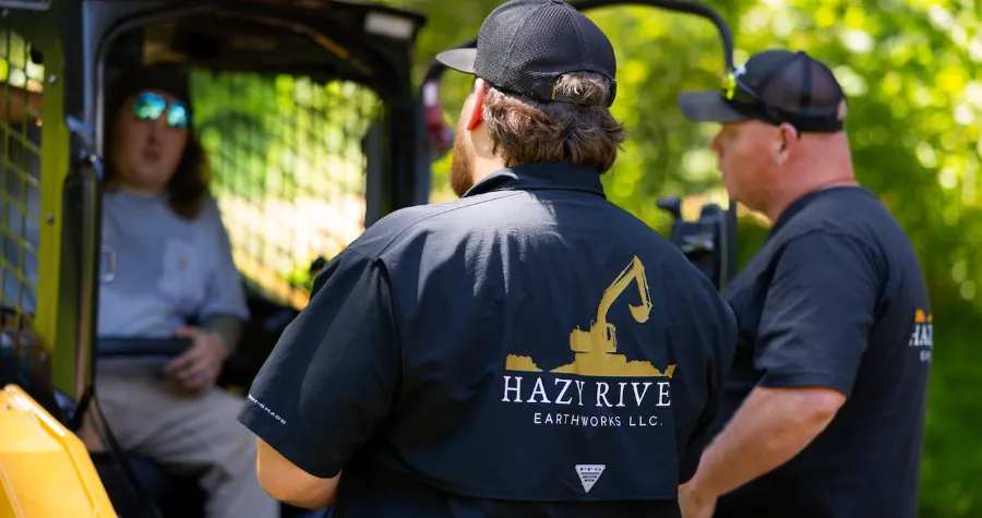 Ben of Hazy River Earthworks on a job