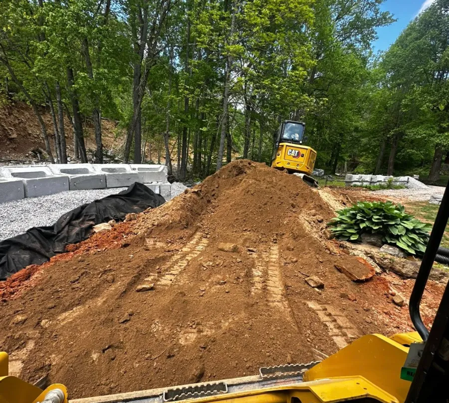 Fill placed for a new pad